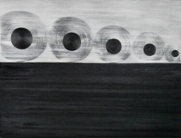 Painting titled "The Circle Theory #…" by Faye Zxz, Original Artwork, Oil