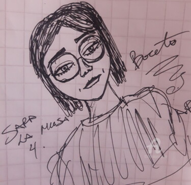 数字艺术 标题为“Boceto de Sara la m…” 由Axel Frías, 原创艺术品, 数字油画