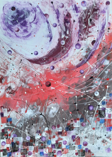 Painting titled "INDIAGO" by Dragos Bagia, Original Artwork, Acrylic