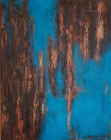 Abstraction Painting titled "Abstraction" by Elena Galeeva, Original Artwork, Acrylic