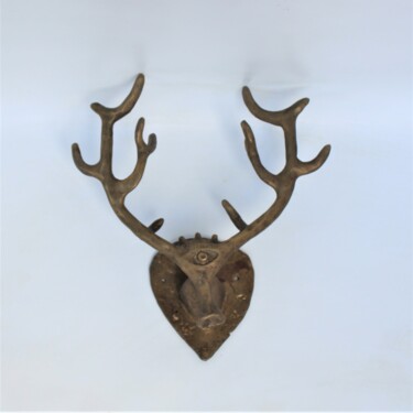 "Porte manteau cervi…" başlıklı Heykel Didier Fournier tarafından, Orijinal sanat, Bronz