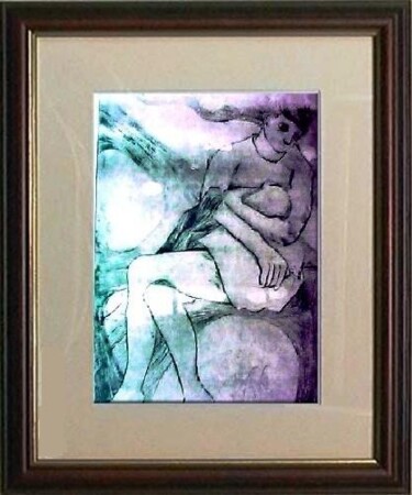 Impressões e gravuras intitulada "12_Maternidade" por Maria Lucia Pacheco, Obras de arte originais, Outro
