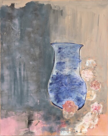 绘画 标题为“" Un vase"” 由Claudia De La Hoz, 原创艺术品, 丙烯 安装在木质担架架上
