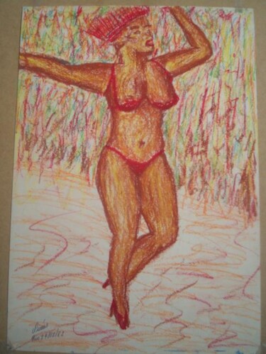 A SAMBISTA Pintura intitulada "A SAMBISTA" por Romeo Zanchett, Obras de arte originais