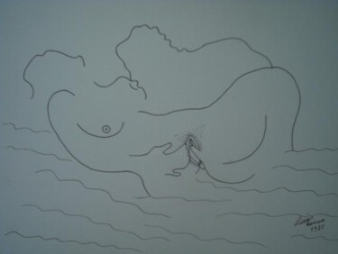 CASAL Desenho intitulada "CASAL" por Romeo Zanchett, Obras de arte originais