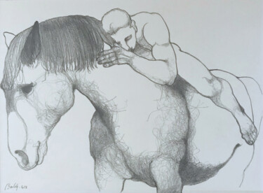 제목이 "Complétude"인 그림 Hugo Bartoli로, 원작, 숯
