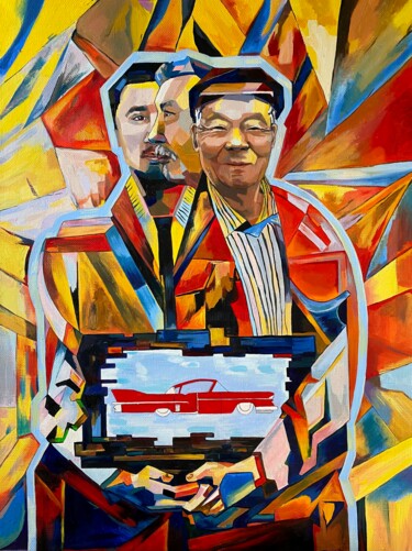 Painting titled "Единое целое" by Marina Sholokhova, Original Artwork, Oil Mounted on Wood Panel