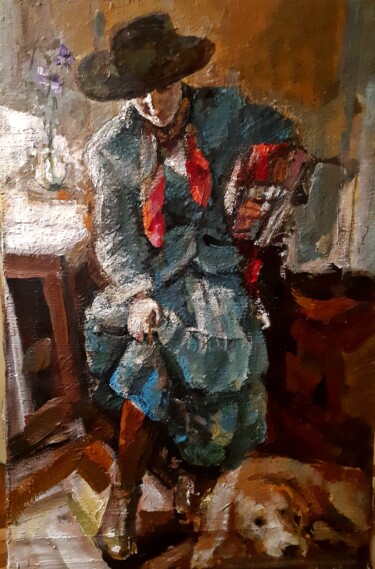 Картина под названием "Western style" - Tatyana Zakharova, Подлинное произведение искусства, Акрил