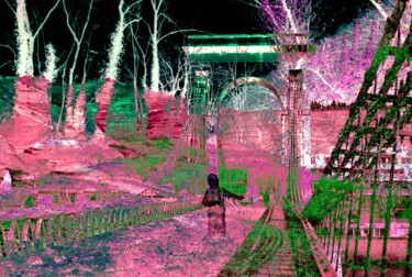 Photography titled "Ombres Enfantines" by Maximilien Dhumerelle (Max Dhum), Original Artwork, Manipulated Photography