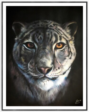 Tirage 40x50cm Léopard des neiges