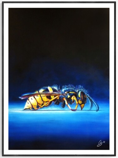 Tirage 40x60 Guêpe repos nocturne