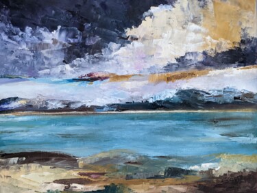 Champ de glace Peinture intitulée "Champ de glace" par Nicole Caron, Œuvre d'art originale, Huile