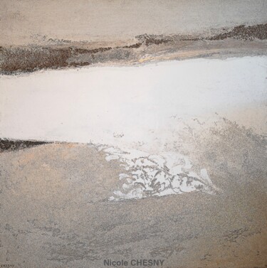 Malerei mit dem Titel "Sables" von Nicole Chesny, Original-Kunstwerk, Acryl Auf Keilrahmen aus Holz montiert