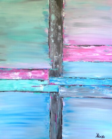 Peinture intitulée "Douceur sucrée" par Karine Locke, Œuvre d'art originale, Acrylique Monté sur Châssis en bois