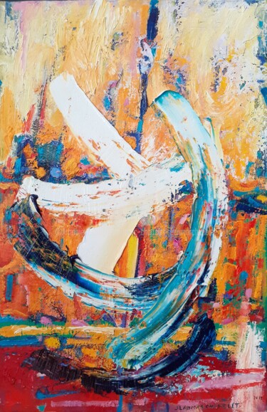 Pintura intitulada "Le geste" por Jean-Marc Chapelet (jeanmarchapelet), Obras de arte originais, Óleo
