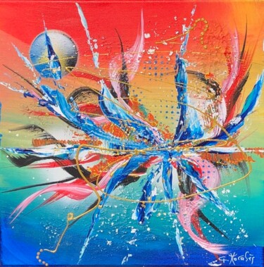 Peinture intitulée "Frisson 2" par Gilbert Morales, Œuvre d'art originale, Acrylique