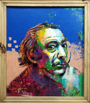 Painting Acrylic Salvador Dali Peinture intitulée "Painting Acrylic Sa…" par Rodrigo Mariano Da Silva Barbosa, Œuvre d'art originale, Acrylique Monté sur C…