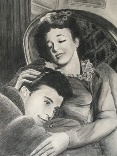 Painting titled "LES INTERPRÈTES DU…" by Jacques Tafforeau, Original Artwork, Watercolor