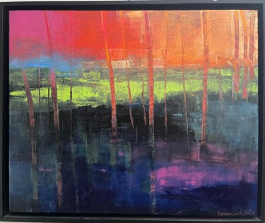 Painting titled "amulette" by Veronique Gaëlle Martin, Original Artwork, Acrylic