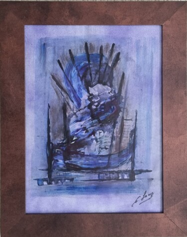 绘画 标题为“abstracts blue” 由Bellasartes Caldas Novas, 原创艺术品, 颜料