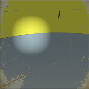 Peinture intitulée ""Solitudes" marche…" par Laydev, Œuvre d'art originale, Peinture numérique