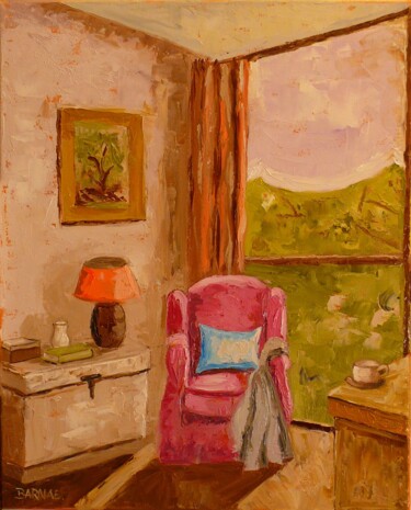 Pintura intitulada "The secret of the c…" por Erzsebet Barna, Obras de arte originais, Óleo Montado em Armação em madeira