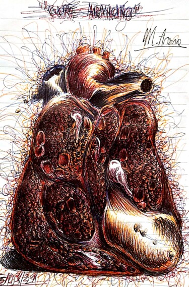 제목이 "Arancinheart"인 그림 Mariaceleste Arena로, 원작, 볼펜