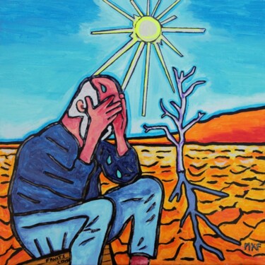 Peinture intitulée "Lamentations." par Marc Felix, Œuvre d'art originale, Acrylique Monté sur Châssis en bois