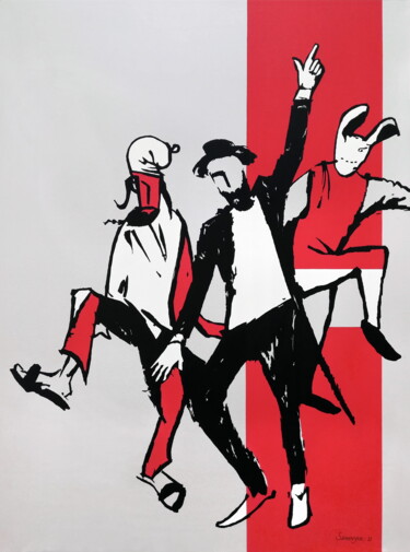 Dancers don't need wings 绘画 标题为“Dancers don't need…” 由Evgen Semenyuk, 原创艺术品, 丙烯