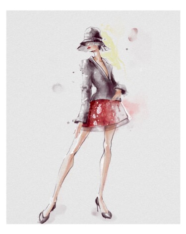 数字艺术 标题为“Carolina herrera 2” 由Julia Shchedrova, 原创艺术品, 数字油画