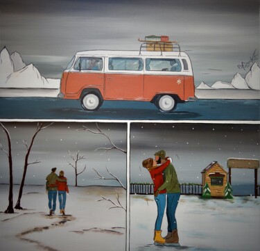Pintura titulada "" Ainsi va la vie "" por Bazoche, Obra de arte original, Acrílico