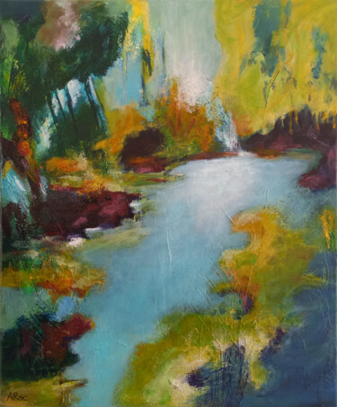 Maguelone 3 Peinture intitulée "Maguelone 3" par Aurélie Rocheta, Œuvre d'art originale, Acrylique Monté sur Châssis en bois