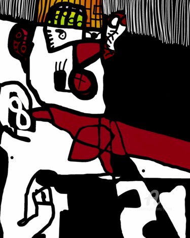 Arts numériques intitulée "JOSEPH AUTOMNAL" par Solune, Œuvre d'art originale, Peinture numérique