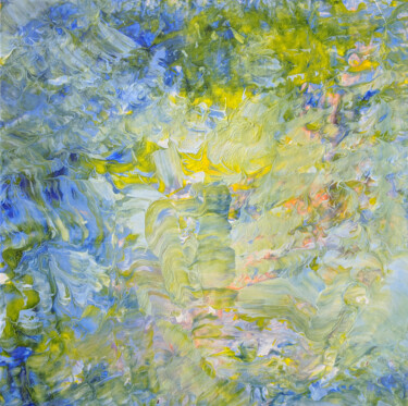 Painting titled "Untitled Abstract 40" by Oberlin The Artist, Original Artwork, Acrylic
