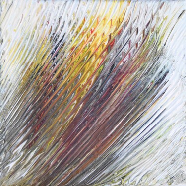Peinture intitulée "Rayures" par Isabelle Cros, Œuvre d'art originale, Acrylique Monté sur Châssis en bois