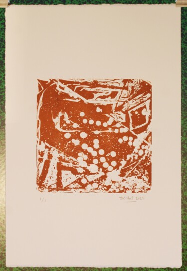 Piqûres, crevasses, Terre de Sienne brulée Printmaking titled "Piqûres, crevasses,…" by Jean Kittel, Original Artwork, Etching