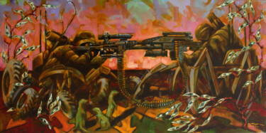 Painting titled "Die Gleichgewicht (…" by Ivan Gejko, Original Artwork, Oil Mounted on Wood Stretcher frame