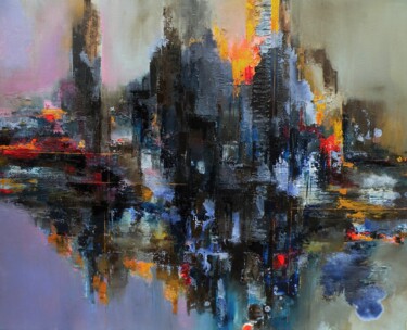 绘画 标题为“in a strange place” 由Tadeusz Machowski, 原创艺术品, 油