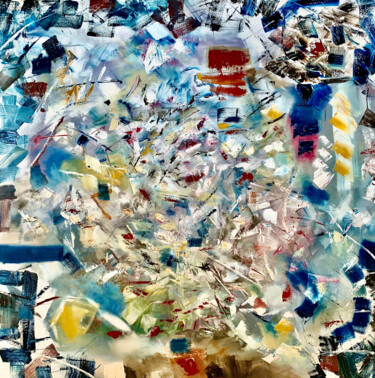 Peinture intitulée "PAIX ET CONFLIT" par Camilo Rivera, Œuvre d'art originale, Huile Monté sur Châssis en bois