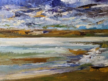 Moraine Peinture intitulée "Moraine" par Nicole Caron, Œuvre d'art originale, Huile