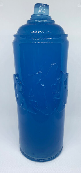 Escultura intitulada "BLUE" por Baho, Obras de arte originais, Resina