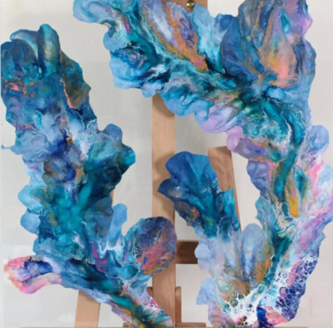 绘画 标题为“Blue Corals” 由Melissa Schaller, 原创艺术品, 丙烯