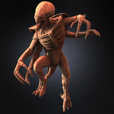 Digital Arts titled "Warhammer Genesteal…" by Yacine Brinis, Original Artwork, 3D Modeling