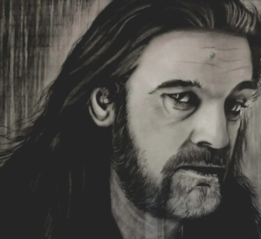 Dessin intitulée "Motorhead" par Aéro, Œuvre d'art originale, Conté