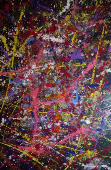Peinture intitulée "Abstrait 7" par Robin Dubois (le CHAT), Œuvre d'art originale, Acrylique Monté sur Châssis en bois