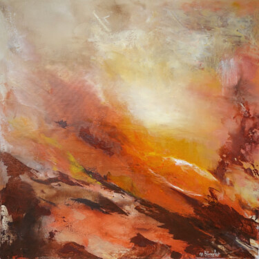 Peinture intitulée "luminence !" par Monique Blanchet, Œuvre d'art originale, Huile Monté sur Châssis en bois