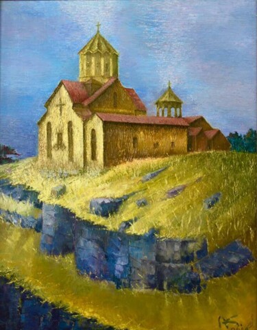 Hovhannavank Painting titled "Hovhannavank" by Robert Hekimyan, Original Artwork, Oil