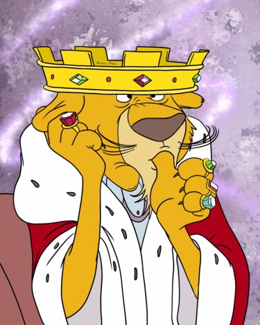 数字艺术 标题为“Useless king” 由Olga Guseva, 原创艺术品, 数字油画