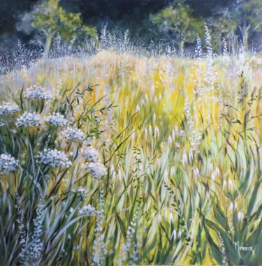 Peinture intitulée "Juste avant l'orage…" par Cathy Monnier, Œuvre d'art originale, Acrylique