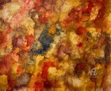 绘画 标题为“Autumn leafs” 由Ingela Wallgren Lindgren, 原创艺术品, 彩画